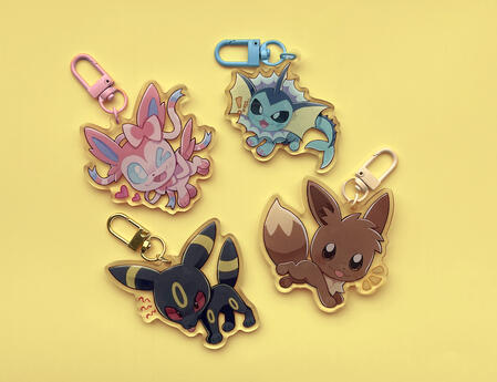 Eeveelution Charms (in stock!)