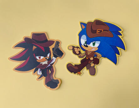 Sonic Cowboy Stickers (in stock!)